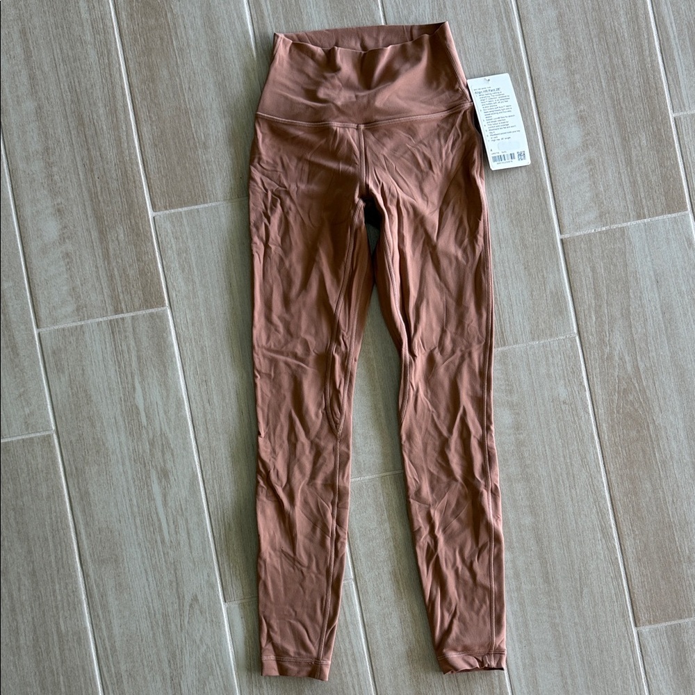 High-Waisted Leggings - Brown